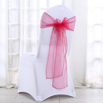 SH099 много евтина безплатна доставка 10 бр./лот сватбена украса светло розово лилаво светло синьо червено перо на стол от органза