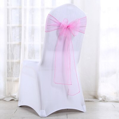 SH099 nagyon olcsó ingyenes szállítás 10db/ tétel esküvői dekoráció világos rózsaszín lila világoskék piros organza székszárny