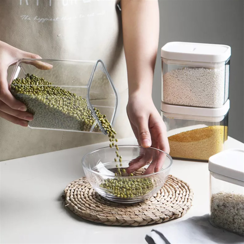 Hermetičke nepropusne kutije za pohranu s poklopcem za brašno, kavu, rižu, tjesteninu, plastične posude za žitarice, šećer, orašaste plodove velikog kapaciteta