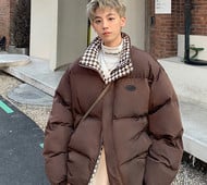 Jachetă casual pentru bărbați - guler înalt