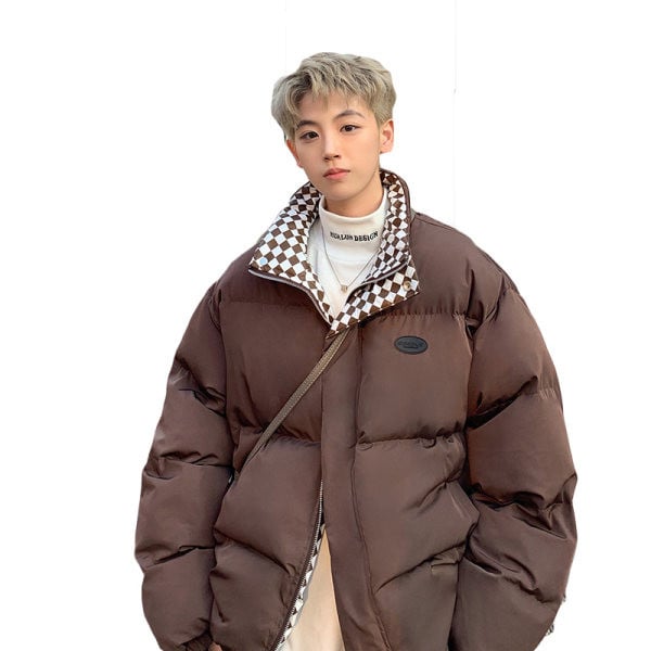 Jachetă casual pentru bărbați - guler înalt