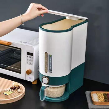 5 кг кухненска нано кофа, устойчива на насекоми, влагоустойчива запечатана кофа за ориз, контейнер за съхранение на храни за домашни любимци, кутия за ориз