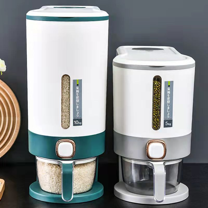 Kuhinjska nano kanta od 5 kg, zatvorena kanta za rižu, otporna na insekte, otporna na vlagu, posuda za pohranu hrane za kućne ljubimce, kutija za rižu