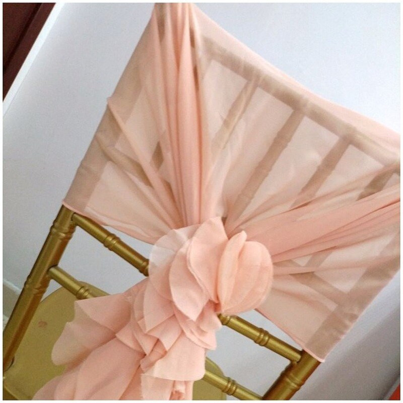 1 kom 135x110 cm naborana mašna za stolicu za pokrivanje, banket, svadba, božićni ukras, romantična prozirna organza tkanina