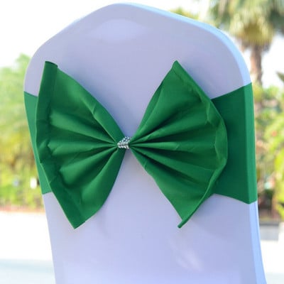 20db/tétel Piros/kék/lila 10 színű Spandex Hotel bankett szék masni csomó esküvői parti gyerekeknek születésnapi dekoráció