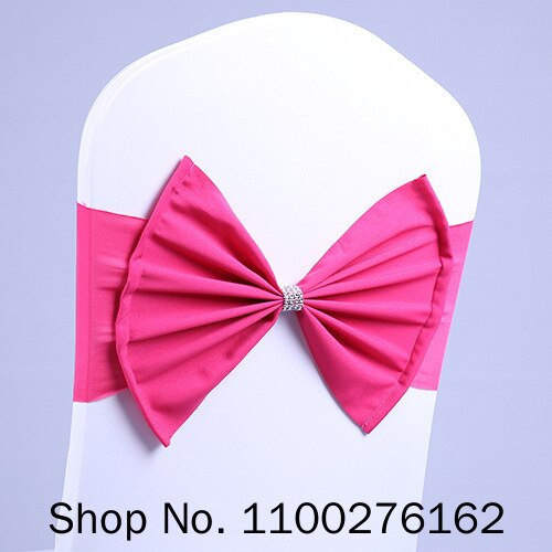 20db/tétel Piros/kék/lila 10 színű Spandex Hotel bankett szék masni csomó esküvői parti gyerekeknek születésnapi dekoráció