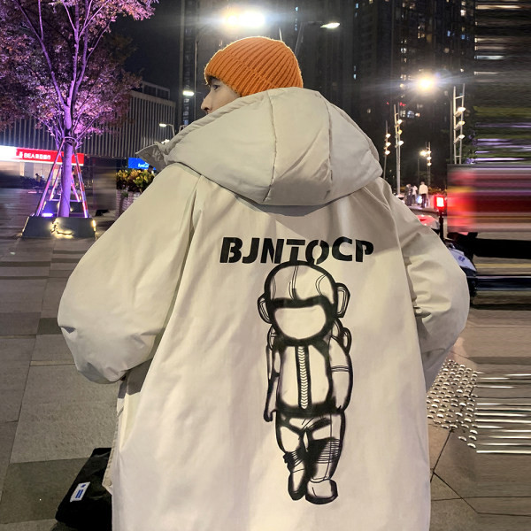 Meeste prindi ja kapuutsiga talvejope uus mudel