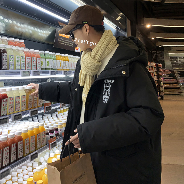 Meeste prindi ja kapuutsiga talvejope uus mudel