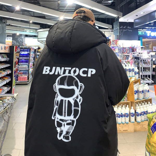 Meeste prindi ja kapuutsiga talvejope uus mudel