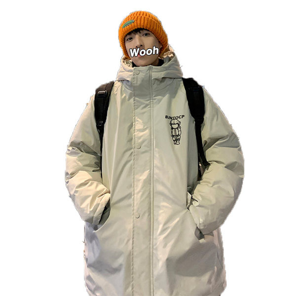 Meeste prindi ja kapuutsiga talvejope uus mudel