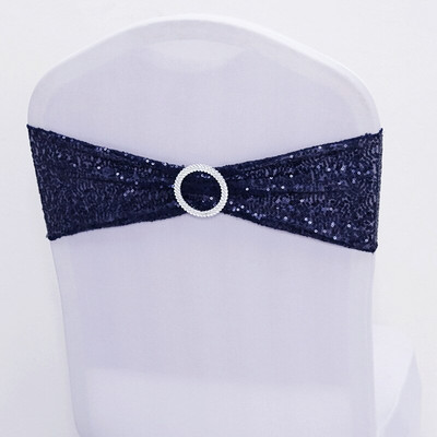 10db Esküvői flitter szék masnis szárnyak Lycra Spandex csillogó székpánt körcsattal, rendezvény dekoráció