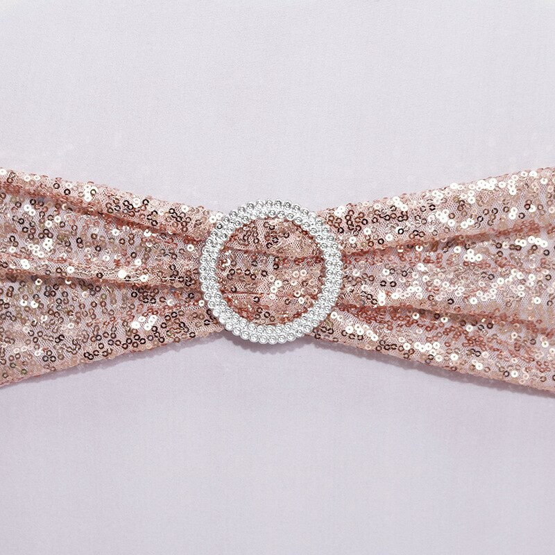 10db Esküvői flitter szék masnis szárnyak Lycra Spandex csillogó székpánt körcsattal, rendezvény dekoráció