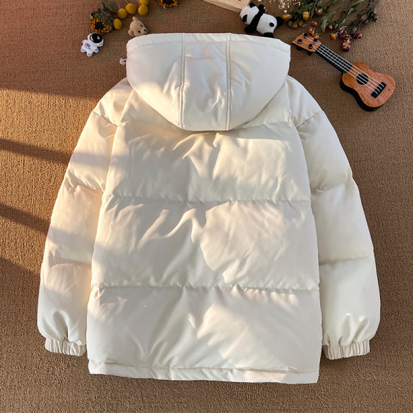 Geaca de iarna casual cu imprimeu si gluga