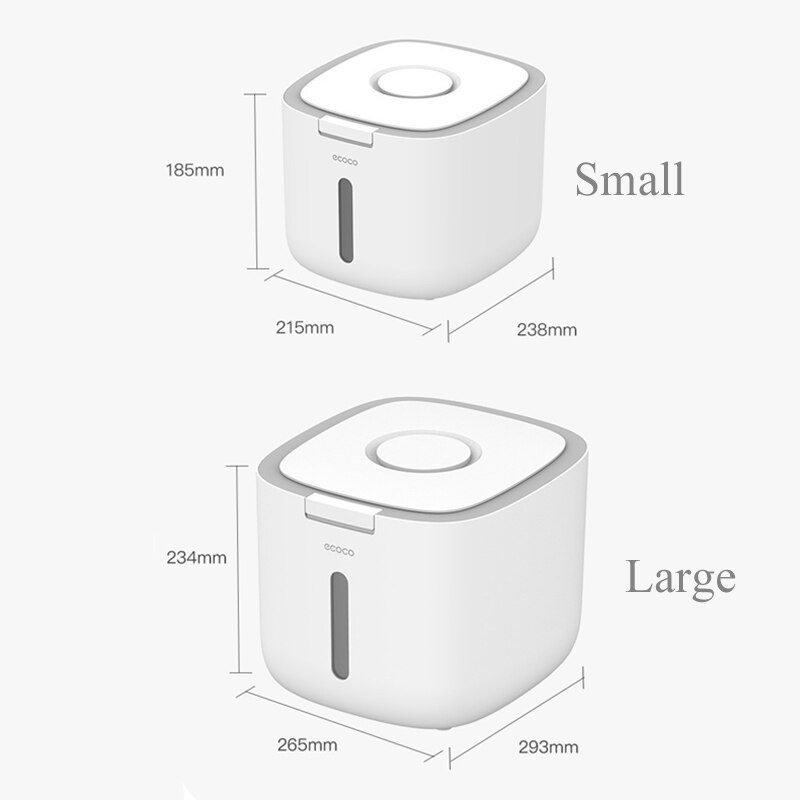 ECOCO dozator riže Kuhinjski organizator i posuda za pohranu Kanta za žitarice Hrana za kućne ljubimce Nano zatvorena kutija otporna na insekte Mjerna posuda