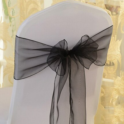 50PCS/lot Pojas za stolicu od organze Mašne Pojas za vjenčanje Dekoracije za bankete Dobavljač navlake za stolicu Pojas od kristalne organze