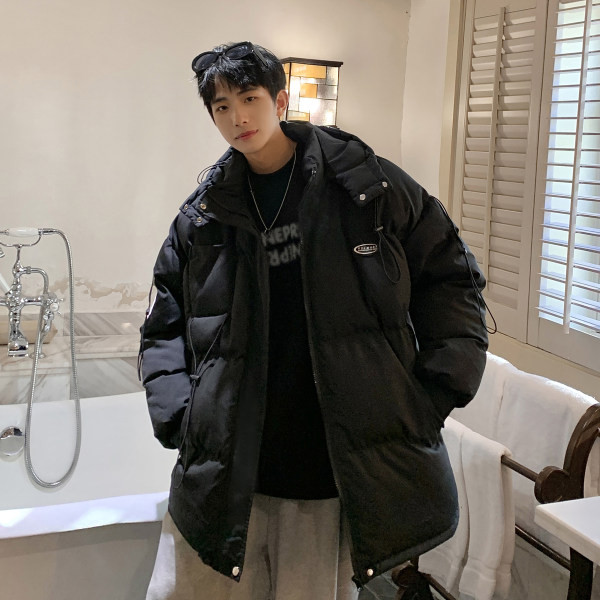 Topli zimski kaput s kapuljačom - široki model