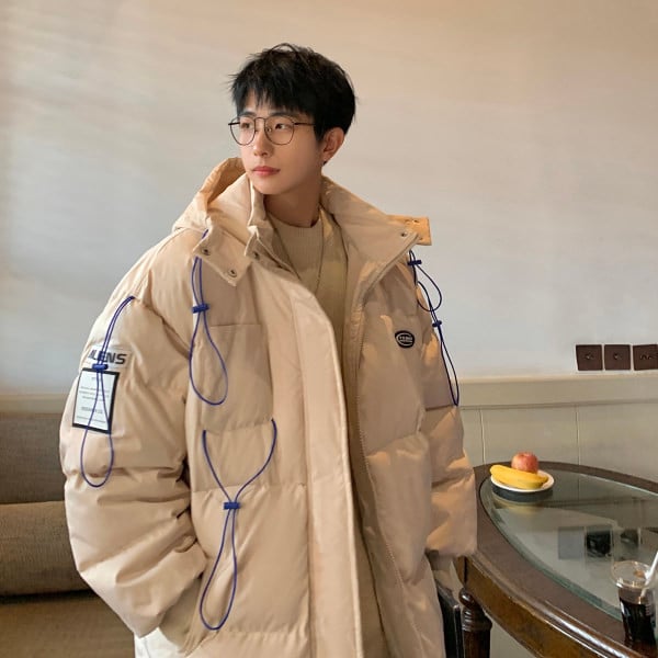 Topli zimski kaput s kapuljačom - široki model