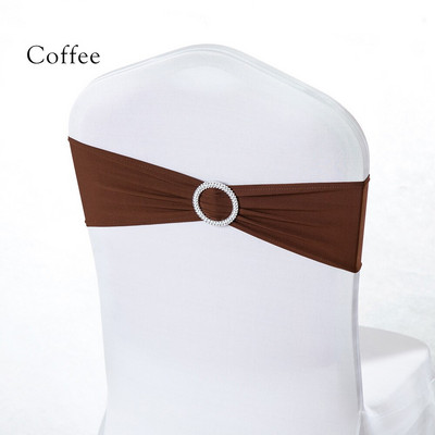 Baby Boy Comunion Party Favor Royal Blue Elastic Spandex Hotel Banketinė kėdė Sash Band Vestuvių gimtadienio šventės dekoravimas