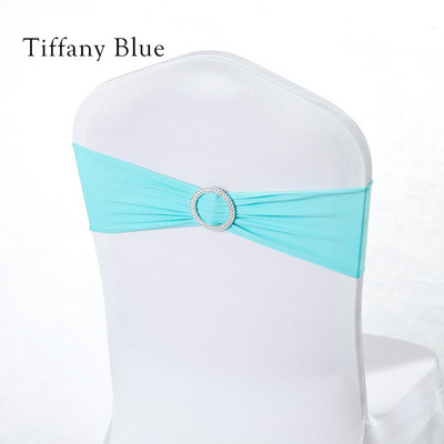 Baby Boy Comunion Party Favor Royal Blue Elastic Spandex Hotel Banketinė kėdė Sash Band Vestuvių gimtadienio šventės dekoravimas