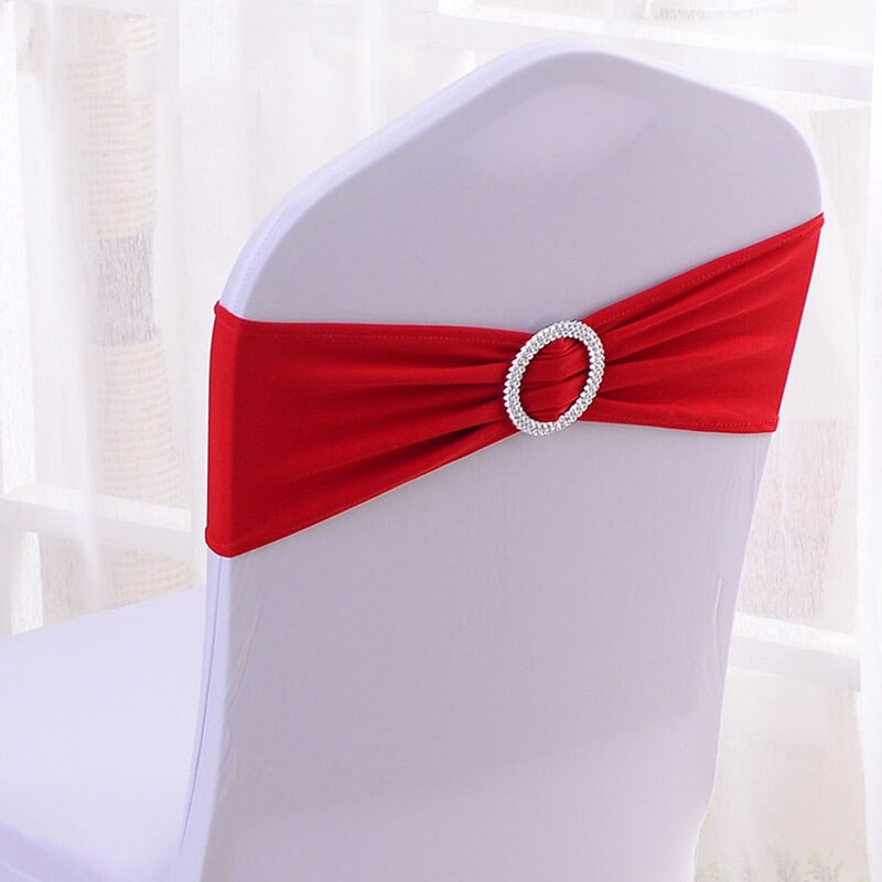 50 buc. Cerceve pentru scaune elastice, spandex, pentru decorare pentru scaune de nunta, canapea cu inel, decor pentru petreceri pentru banchet, noeud de chaise mariage