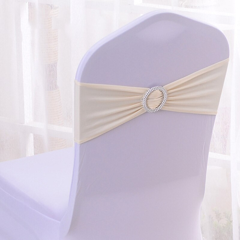 50 buc. Cerceve pentru scaune elastice, spandex, pentru decorare pentru scaune de nunta, canapea cu inel, decor pentru petreceri pentru banchet, noeud de chaise mariage