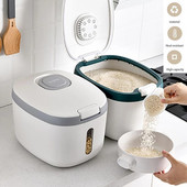 5/10/15 KG konyhai rizstároló doboz nano betétes, nedvességálló rizstartály, lezárt gabonafélék vödör Otthoni kisállateledel bolt