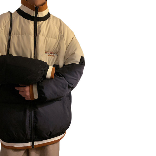 Jachetă de bărbați model nou cu guler înalt și inscripție