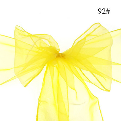 18X275 cm Mados išpardavimas organzos kėdžių varčios, lanksčios dangtelio apdangalai, tiulis, skirtos vestuvėms ir vakarėliams, kalėdiniam dekoravimui