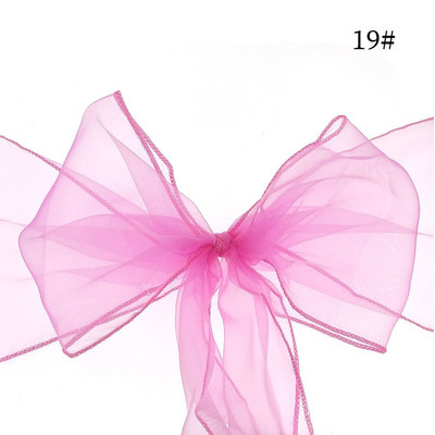 18X275 cm Mados išpardavimas organzos kėdžių varčios, lanksčios dangtelio apdangalai, tiulis, skirtos vestuvėms ir vakarėliams, kalėdiniam dekoravimui