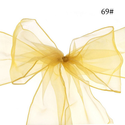 18X275 cm Mados išpardavimas organzos kėdžių varčios, lanksčios dangtelio apdangalai, tiulis, skirtos vestuvėms ir vakarėliams, kalėdiniam dekoravimui