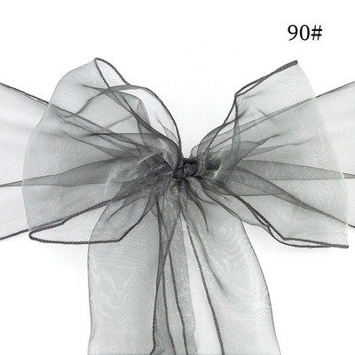 18X275 cm Mados išpardavimas organzos kėdžių varčios, lanksčios dangtelio apdangalai, tiulis, skirtos vestuvėms ir vakarėliams, kalėdiniam dekoravimui