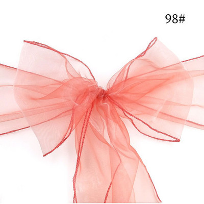 18X275 cm Mados išpardavimas organzos kėdžių varčios, lanksčios dangtelio apdangalai, tiulis, skirtos vestuvėms ir vakarėliams, kalėdiniam dekoravimui