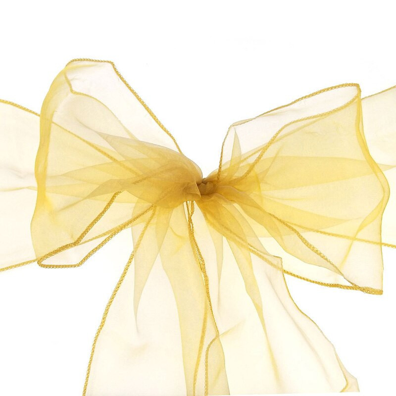 18X275 cm Mados išpardavimas organzos kėdžių varčios, lanksčios dangtelio apdangalai, tiulis, skirtos vestuvėms ir vakarėliams, kalėdiniam dekoravimui