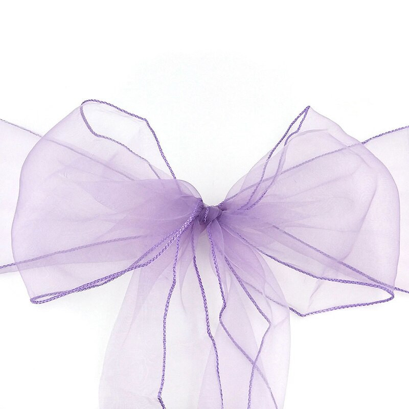 18X275 cm Mados išpardavimas organzos kėdžių varčios, lanksčios dangtelio apdangalai, tiulis, skirtos vestuvėms ir vakarėliams, kalėdiniam dekoravimui