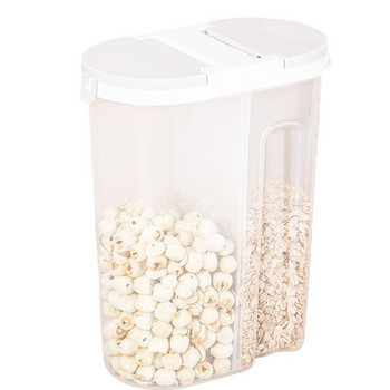 Δοχείο Αποθήκευσης Τροφίμων Plastic Clear Dry Goods Container Οργάνωση Κουζίνας Οργανισμός Αποθήκης για Ξηρά Τρόφιμα Δημητριακά 66cy