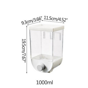 Kutija za pohranu žitarica Kuhinjski zidni spremnik za pohranu žitarica Zrna riže zatvorena staklenka Dozator žitarica Kutija za orahe Spremnik za pohranu hrane