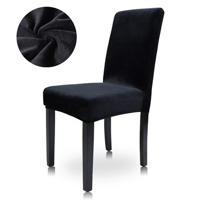 Airldianer kėdžių užvalkalas Velvet Stretch valgomojo užvalkalai Vienspalviai spandex pliušiniai kėdžių užvalkalai Namų valgomojo užvalkalai