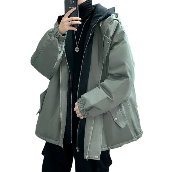 Geaca barbati model larg - imitatie din doua piese