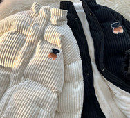 Geaca de barbati model nou cu guler inalt si broderie