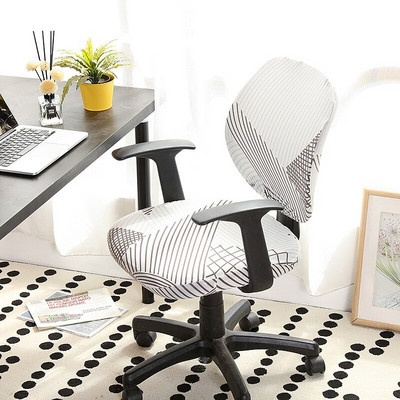Navlake za uredske stolice za računala Spandex Split navlaka za sjedala Univerzalna navlaka za uredske fotelje protiv prašine funda para silla de oficina