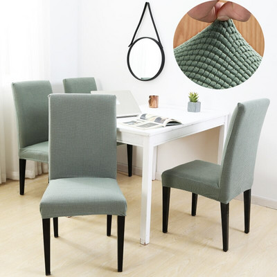 1/2/4 Dobra baršunasta ružičasta navlaka za stolicu rastezljiva elastična navlaka za blagovaonsku stolicu Spandex futrola za uredske stolice housse de chaise