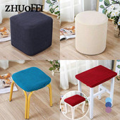 Universali išmatų apsauga Stori vienspalviai kvadratiniai išmatų užvalkalai Stori tamprūs mezginiai apvalūs sėdynių užvalkalai Svetainės kėdės užvalkalai