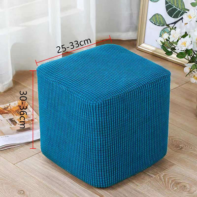 Universali išmatų apsauga Stori vienspalviai kvadratiniai išmatų užvalkalai Stori tamprūs mezginiai apvalūs sėdynių užvalkalai Svetainės kėdės užvalkalai