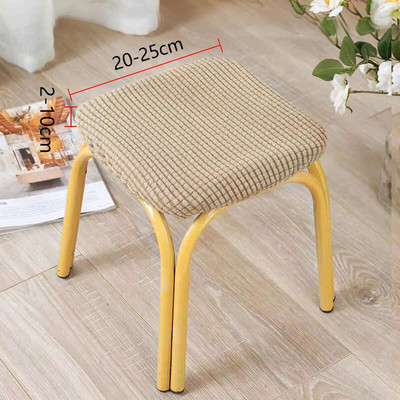 Universali išmatų apsauga Stori vienspalviai kvadratiniai išmatų užvalkalai Stori tamprūs mezginiai apvalūs sėdynių užvalkalai Svetainės kėdės užvalkalai