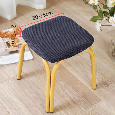 Universali išmatų apsauga Stori vienspalviai kvadratiniai išmatų užvalkalai Stori tamprūs mezginiai apvalūs sėdynių užvalkalai Svetainės kėdės užvalkalai