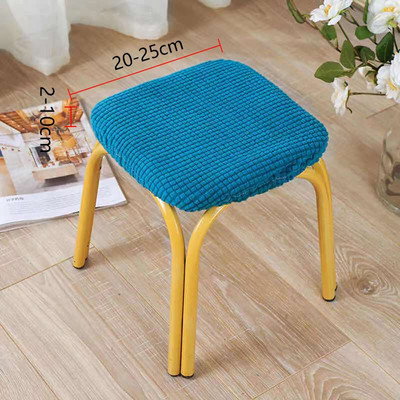 Universali išmatų apsauga Stori vienspalviai kvadratiniai išmatų užvalkalai Stori tamprūs mezginiai apvalūs sėdynių užvalkalai Svetainės kėdės užvalkalai