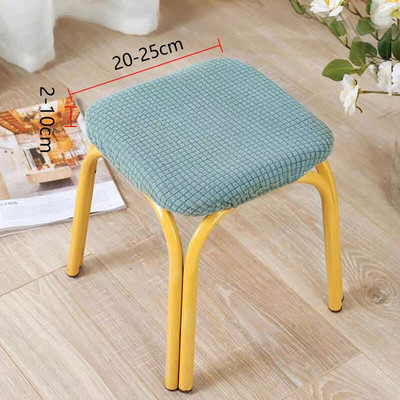 Universali išmatų apsauga Stori vienspalviai kvadratiniai išmatų užvalkalai Stori tamprūs mezginiai apvalūs sėdynių užvalkalai Svetainės kėdės užvalkalai