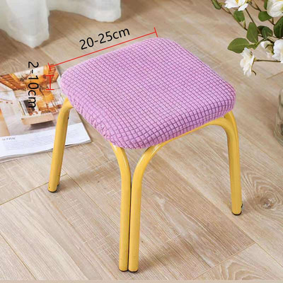 Universali išmatų apsauga Stori vienspalviai kvadratiniai išmatų užvalkalai Stori tamprūs mezginiai apvalūs sėdynių užvalkalai Svetainės kėdės užvalkalai