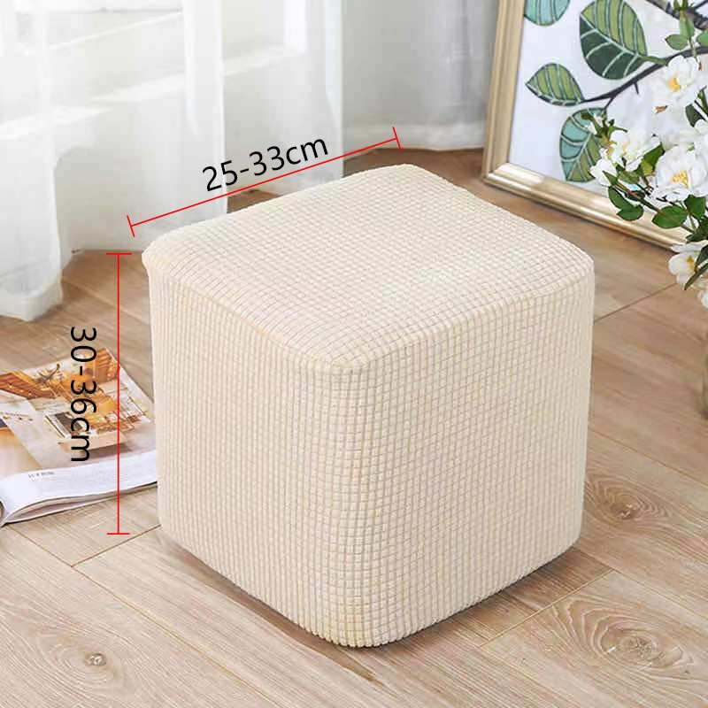 Universali išmatų apsauga Stori vienspalviai kvadratiniai išmatų užvalkalai Stori tamprūs mezginiai apvalūs sėdynių užvalkalai Svetainės kėdės užvalkalai