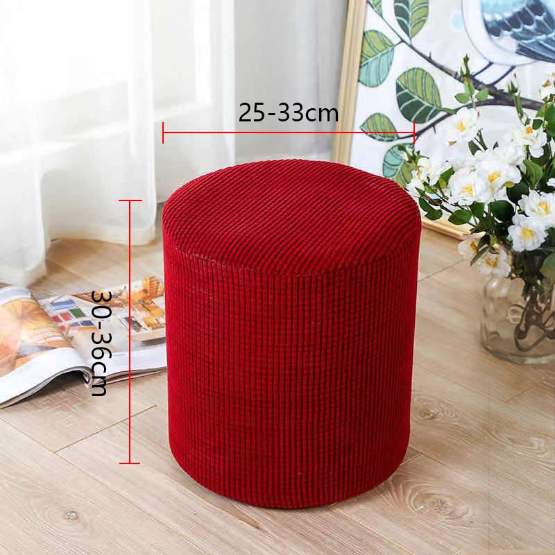 Universali išmatų apsauga Stori vienspalviai kvadratiniai išmatų užvalkalai Stori tamprūs mezginiai apvalūs sėdynių užvalkalai Svetainės kėdės užvalkalai